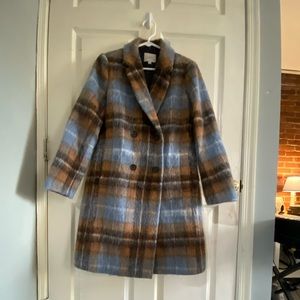LOFT plaid coat - LIKE NEW